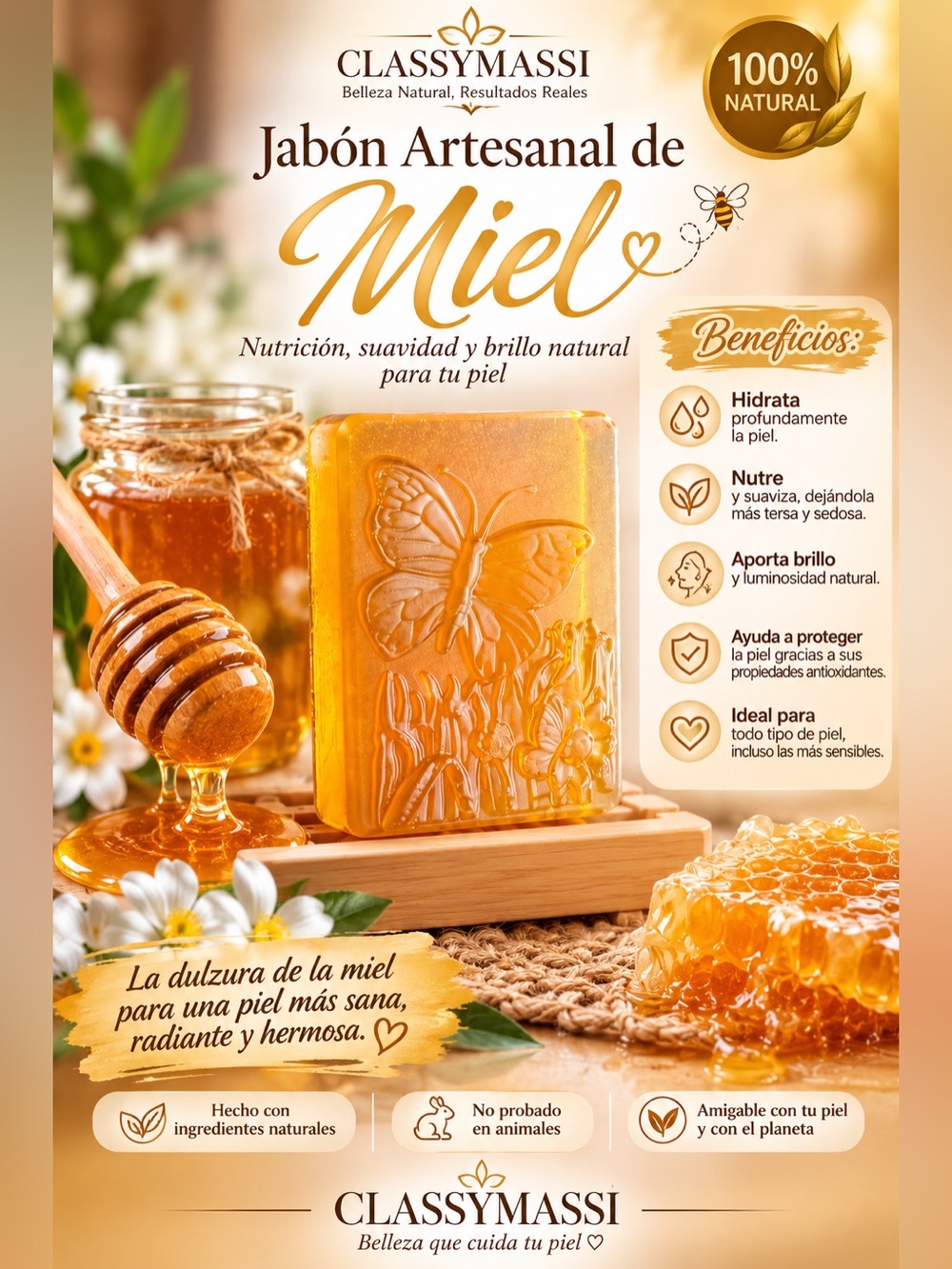 Honey Artisan Hand Soap - Golden Amber